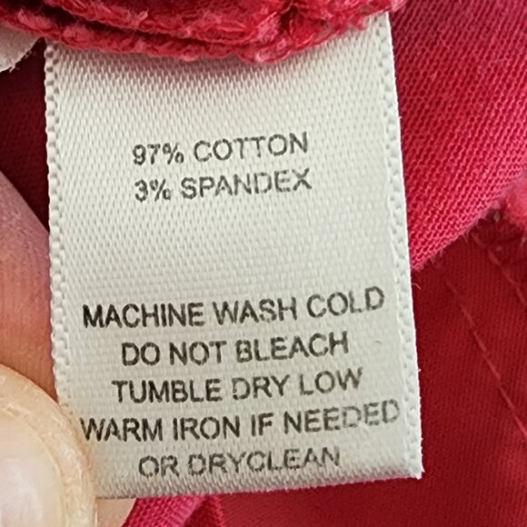 LOFT Hot Pink Julie Cotton/Spandex Cropped Pants Size 4 Petite - Picture 8 of 15